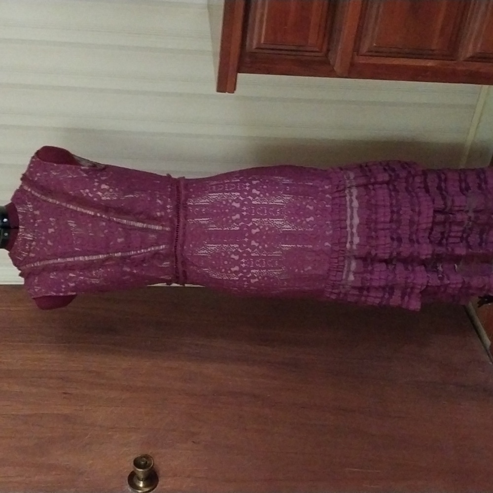 BOHME sleeveless boho style lace dress No Size